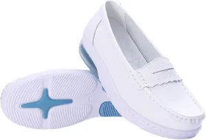 Nurses Shoes Slip On Lightweight White Slip-Resistant with Arch Support Healthcare Women Comfortable Shoes