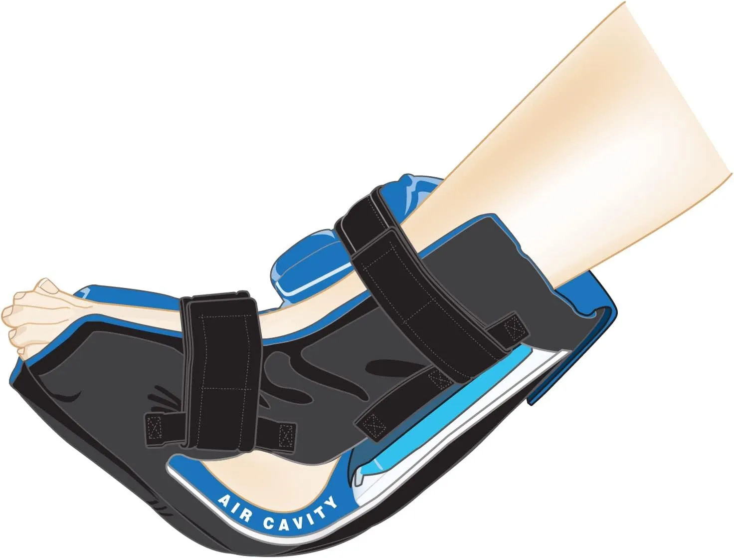 NYOrtho Pressure Relief Heel Boot with Cooling Gel Pack – Foot & Ankle Support Cushion for Pressure Sores, Ulcers, Bedsores, Injury Recovery – Offloading Pillow for Pain Relief – Made in USA