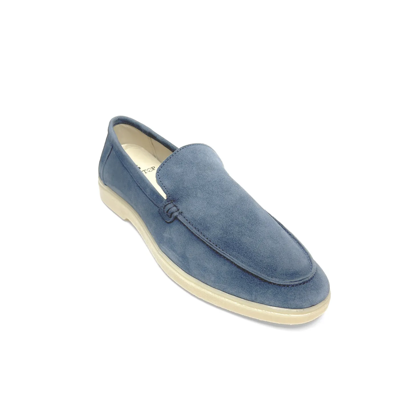 Old Money Suede Leather Loafers (Blue)