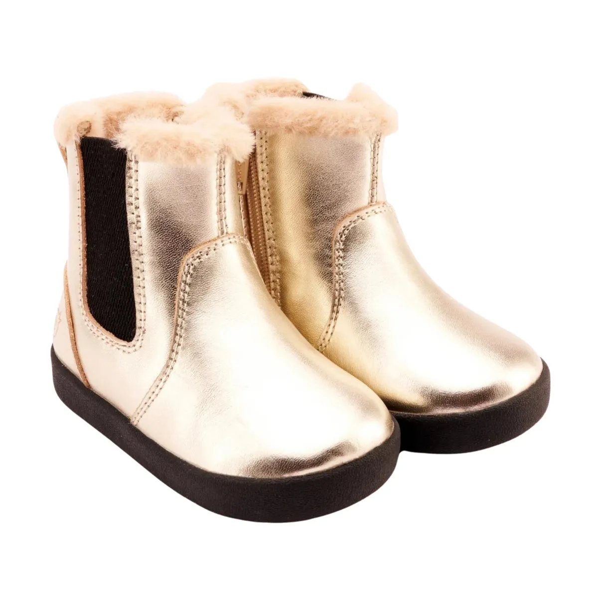 Old Soles Toddler's Rider Boot Gold/Black
