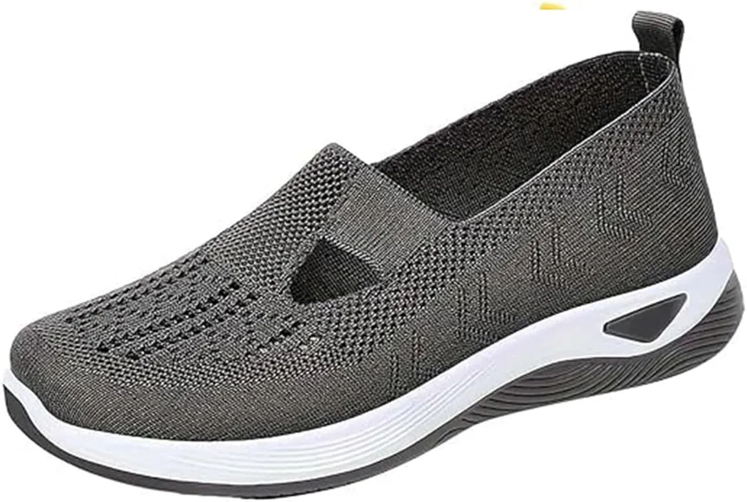 Orthopedic Shoes for Women,Women Wide Width Breathable Walking Comfortable Slip on Sneakers Orthowalk Nurse Shoes Non Slip Food Service Lightweight Sneaker