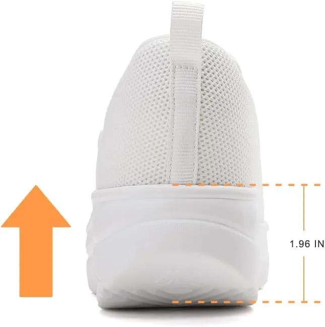 Oude Slip On Sneakers Women Comfortable | Womens Orthopedic Slip On Shoes Traveling | 2 Inch Rocker Bottom