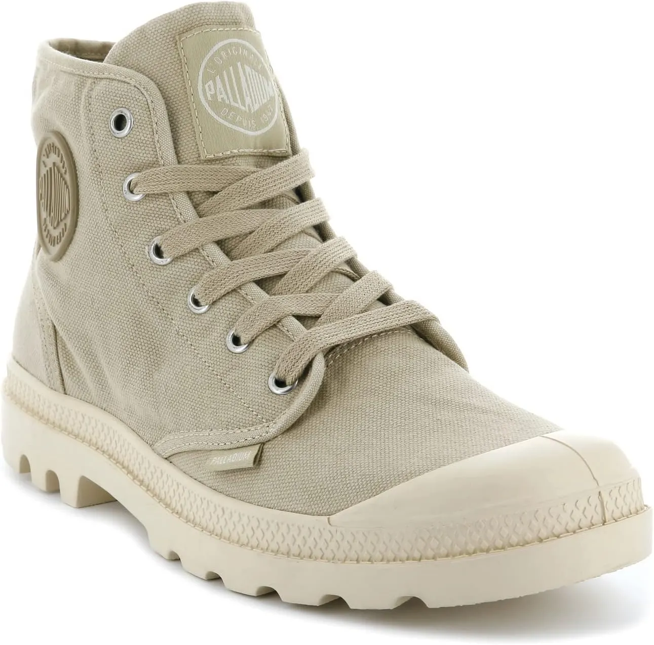 Palladium Men's Pampa Hi Boot, Vegan Canvas Lace Up Boot
