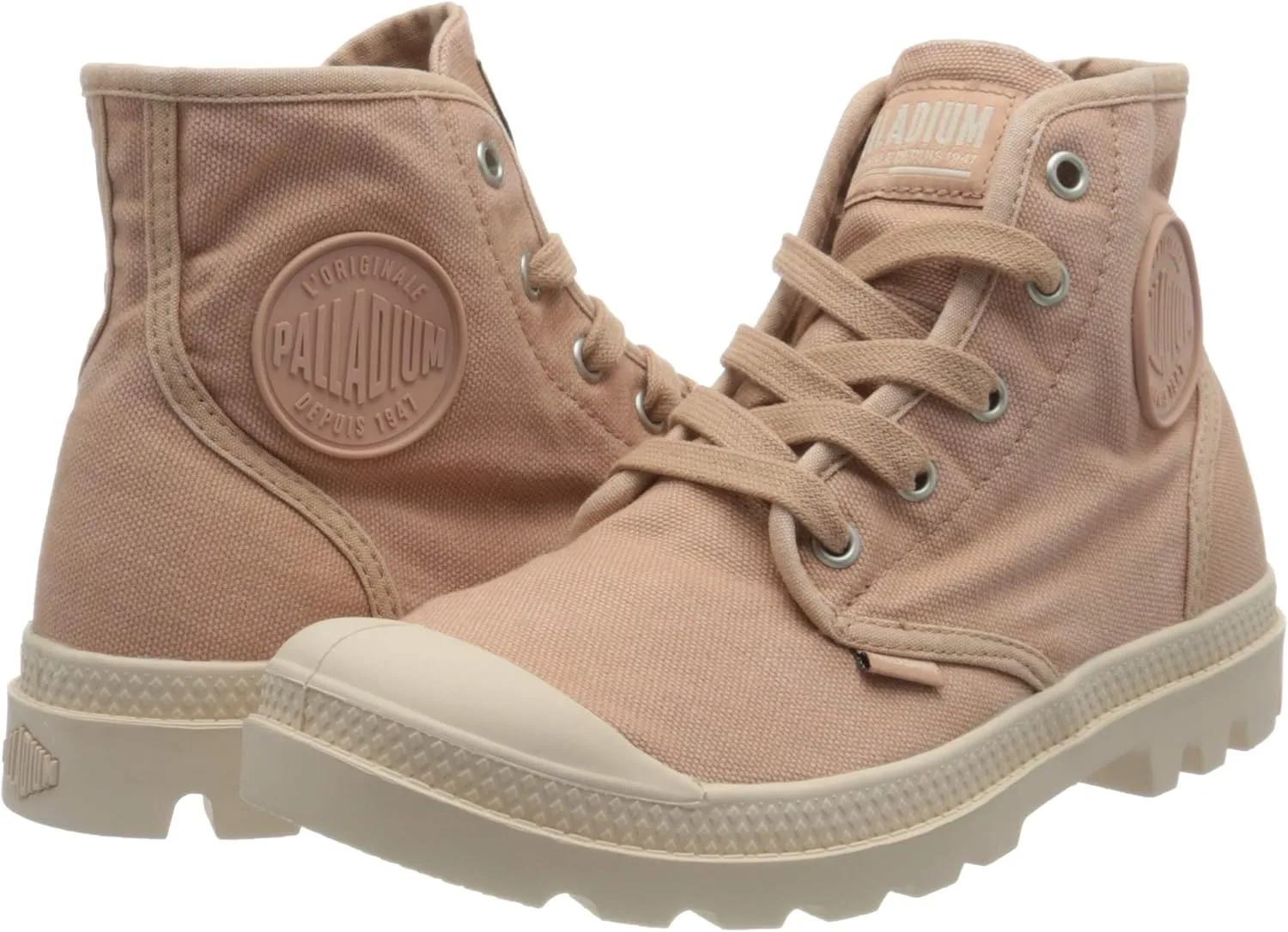 Palladium Women's Pampa Hi Boot, Vegan Canvas Lace Up Boot