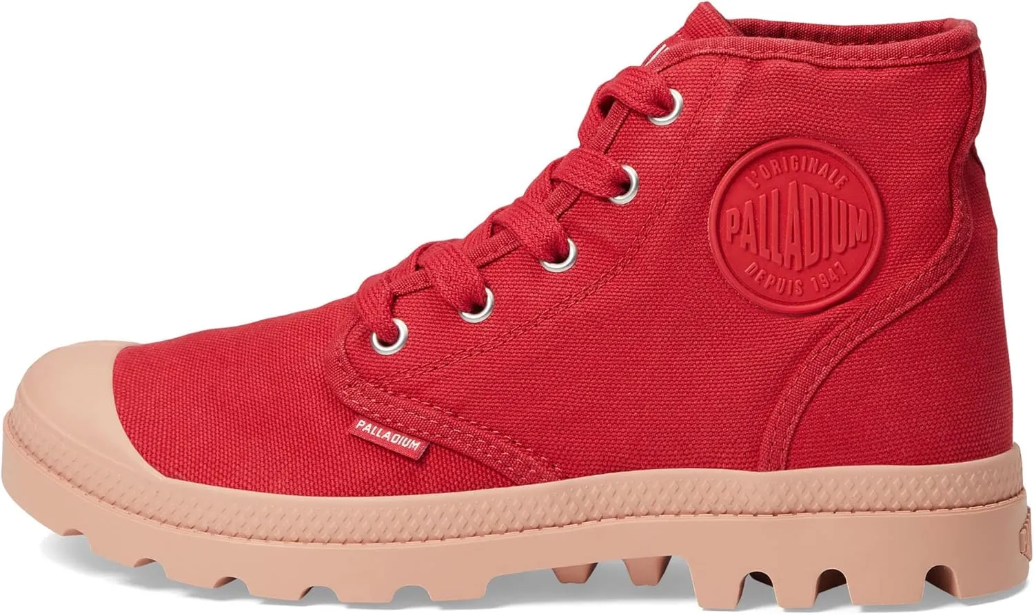 Palladium Women's Pampa Hi Boot, Vegan Canvas Lace Up Boot