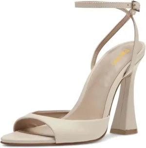 Pazzion Women Stylish Open Pointy Toe Sky High Heel Sandals Crisscross Strap Buckle Flared Heel Pumps Chic Prom Event Shoes Size 4-16 US