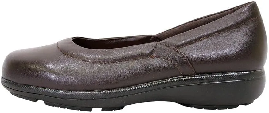 Peerage Vicky Women Wide Width Casual Comfort Leather Loafers