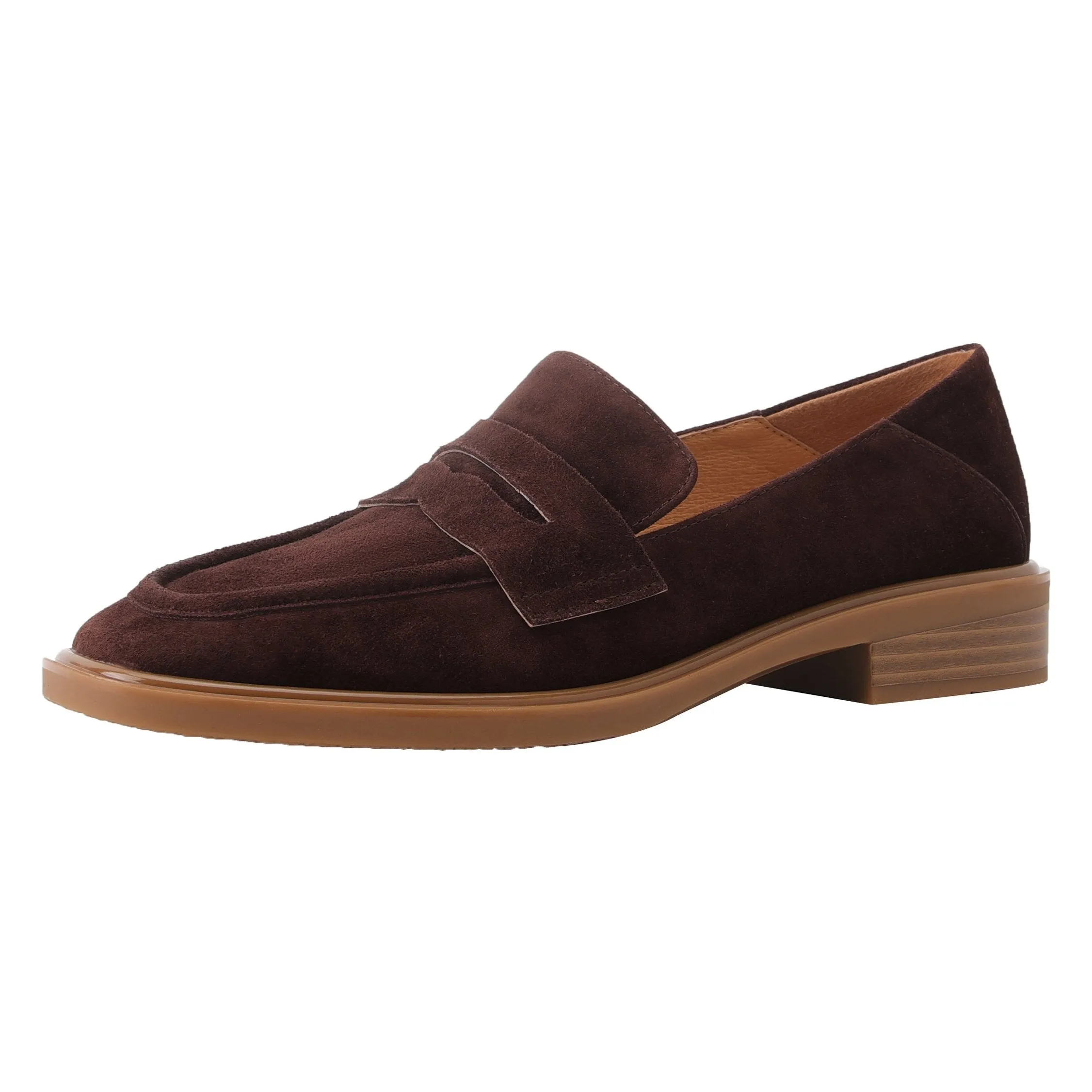 Penny Loafers Handmade Classic Suede Leather Flats Women's Shoes