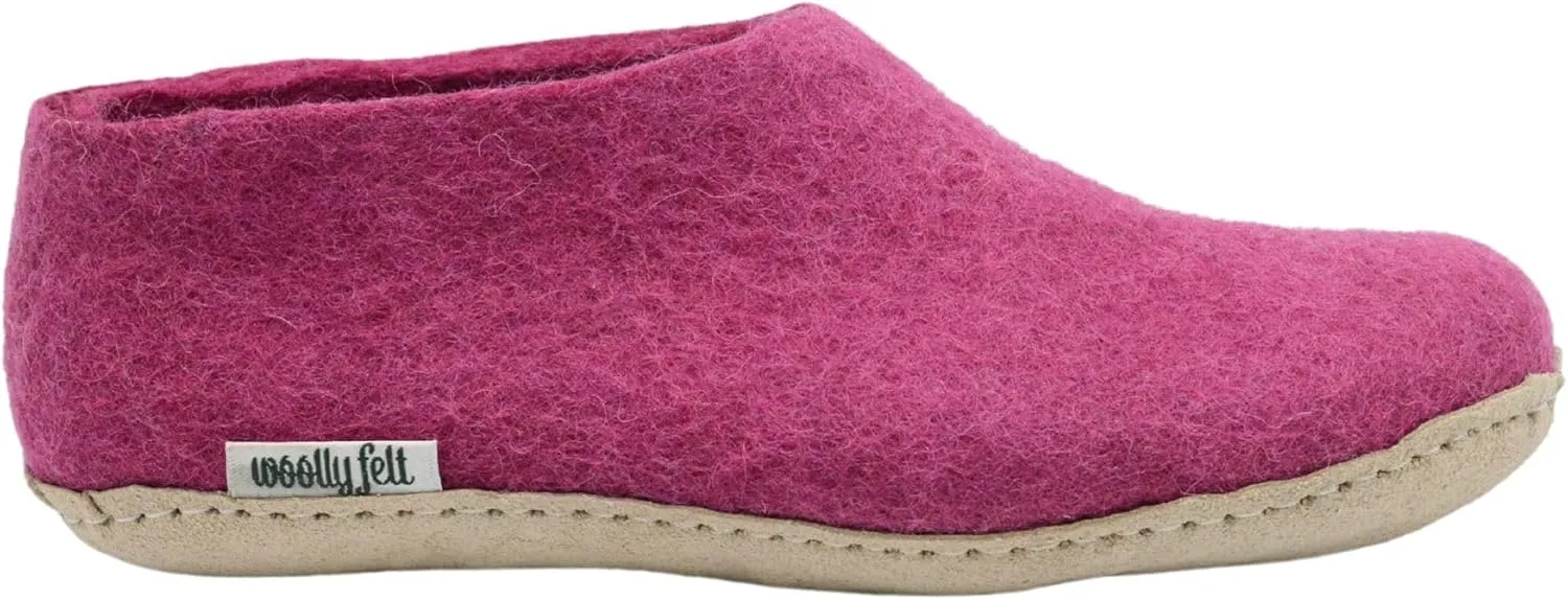 Pink Shoes, Handmade Pure Wool Slip On Shoes, Indoor Shoes