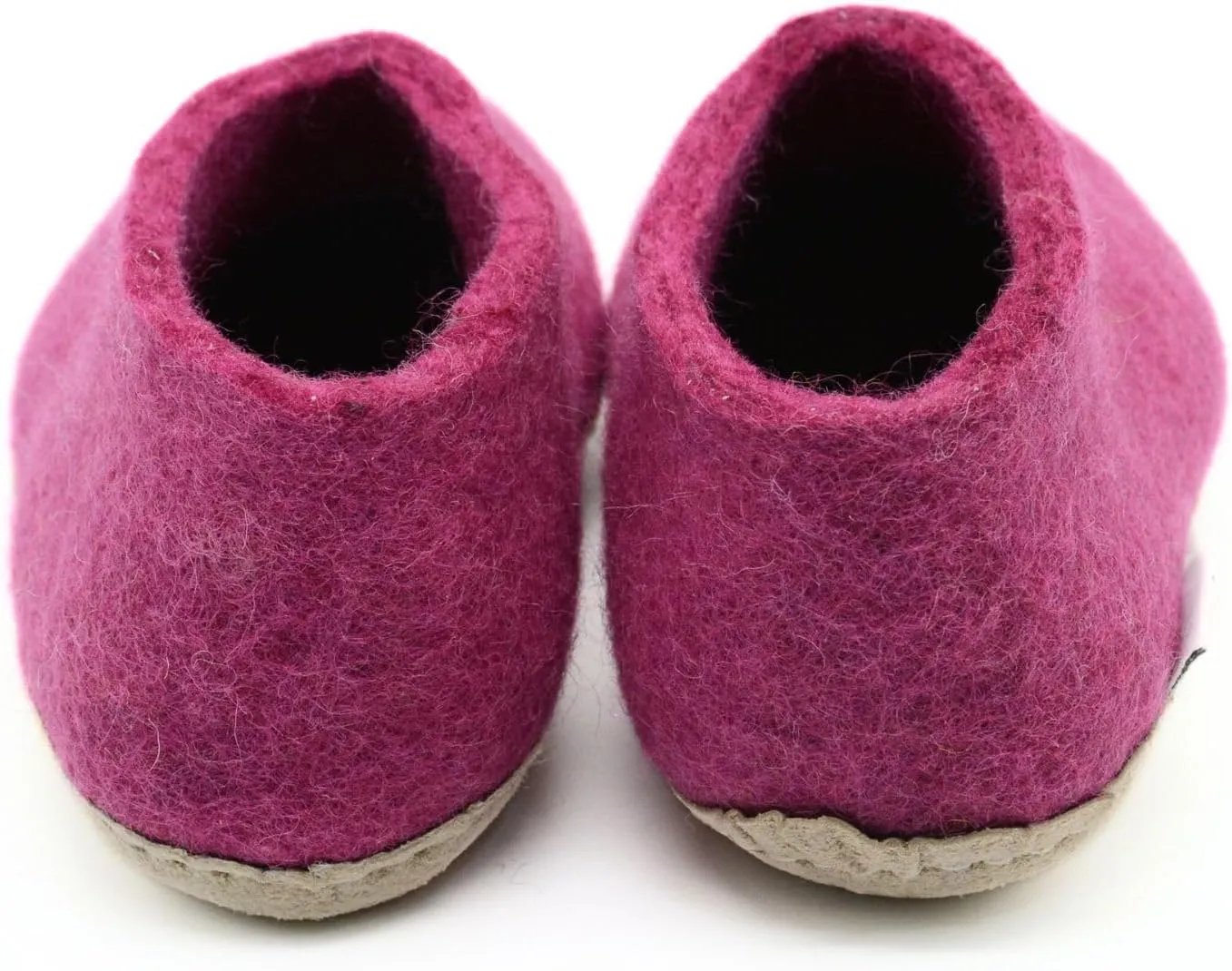 Pink Shoes, Handmade Pure Wool Slip On Shoes, Indoor Shoes