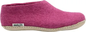 Pink Shoes, Handmade Pure Wool Slip On Shoes, Indoor Shoes