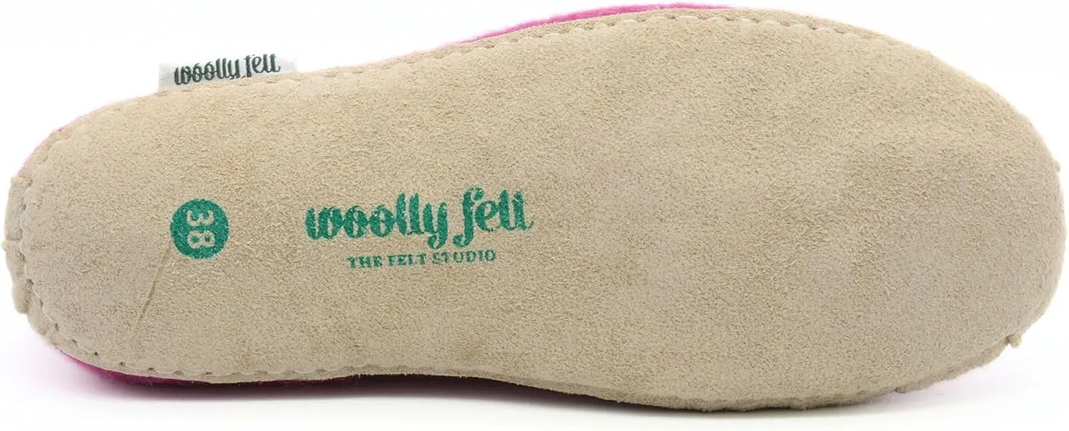 Pink Shoes, Handmade Pure Wool Slip On Shoes, Indoor Shoes