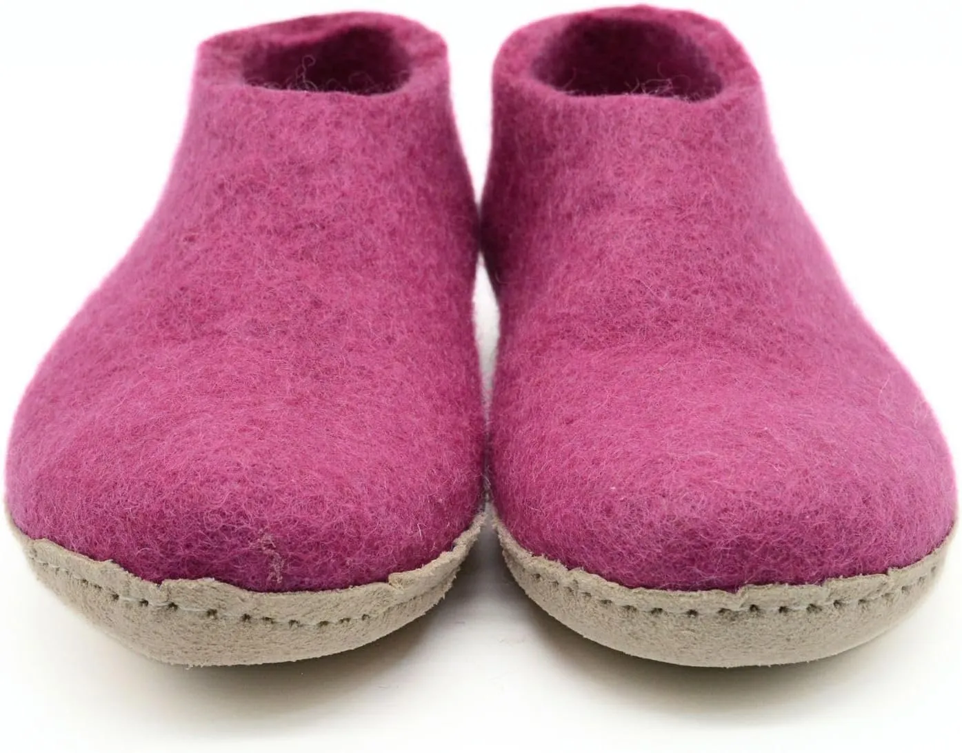 Pink Shoes, Handmade Pure Wool Slip On Shoes, Indoor Shoes