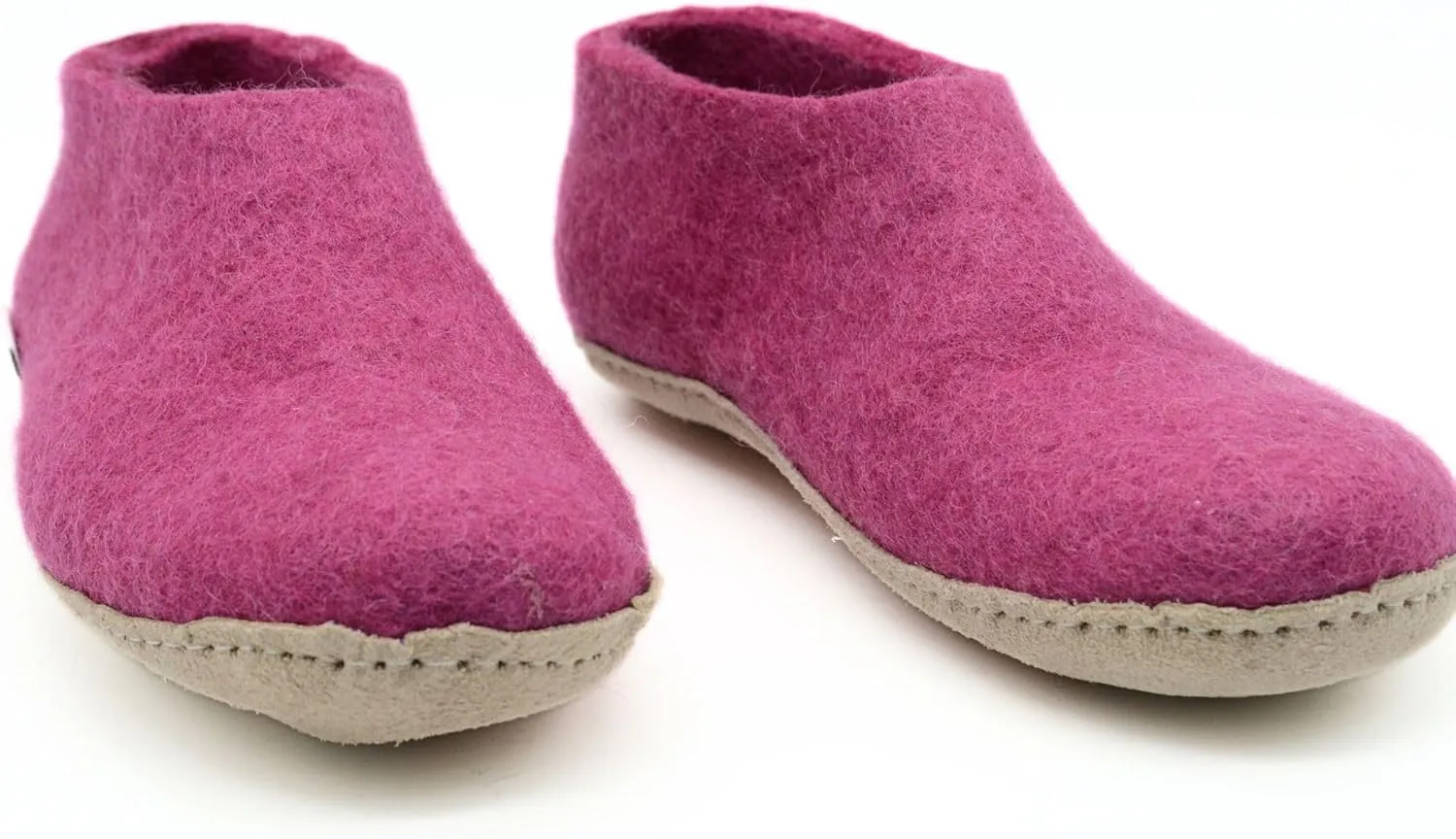 Pink Shoes, Handmade Pure Wool Slip On Shoes, Indoor Shoes