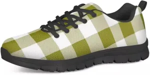 PinUp Angel Women's Buffalo Plaid Walking Shoes Slip on Lightweight Tennis Shoes Sneakers