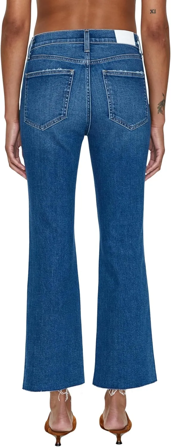 Pistola Denim Women's Lennon High-Rise Cropped Boot Cut Jeans