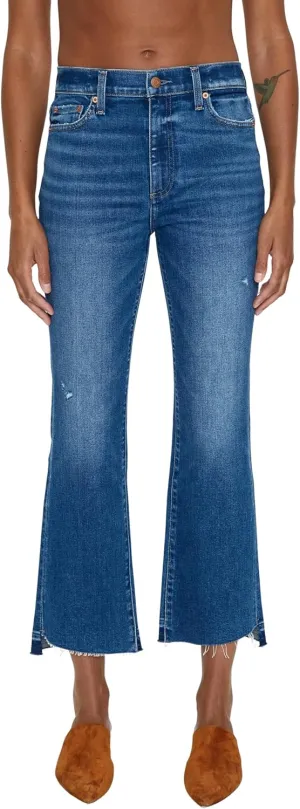 Pistola Denim Women's Lennon High-Rise Cropped Boot Cut Jeans