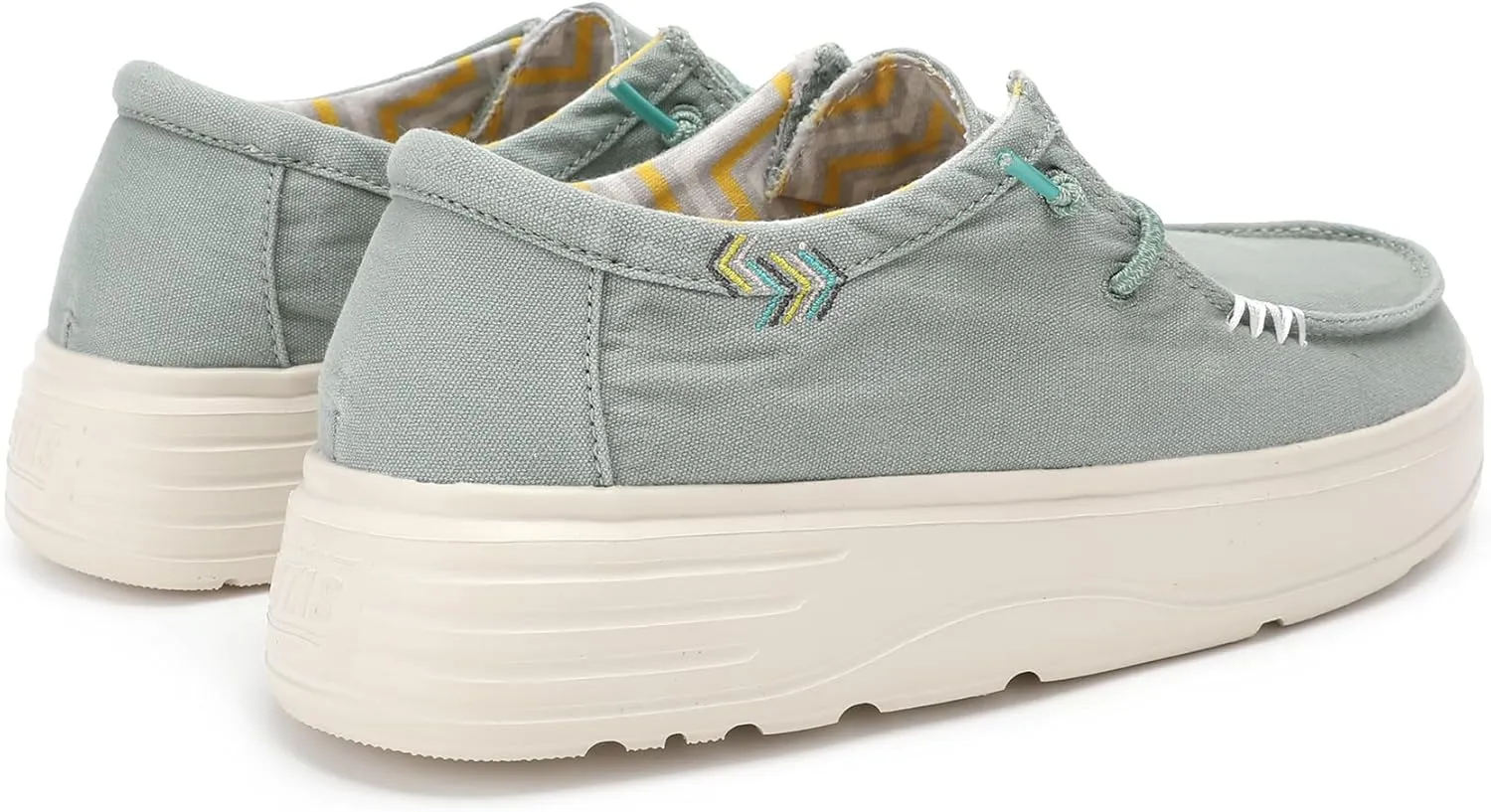 PITAS Natal Women's Comfortable Loafers | Casual Slip-On Shoes for Women | Breathable and Comfortable Boat Shoes | Green