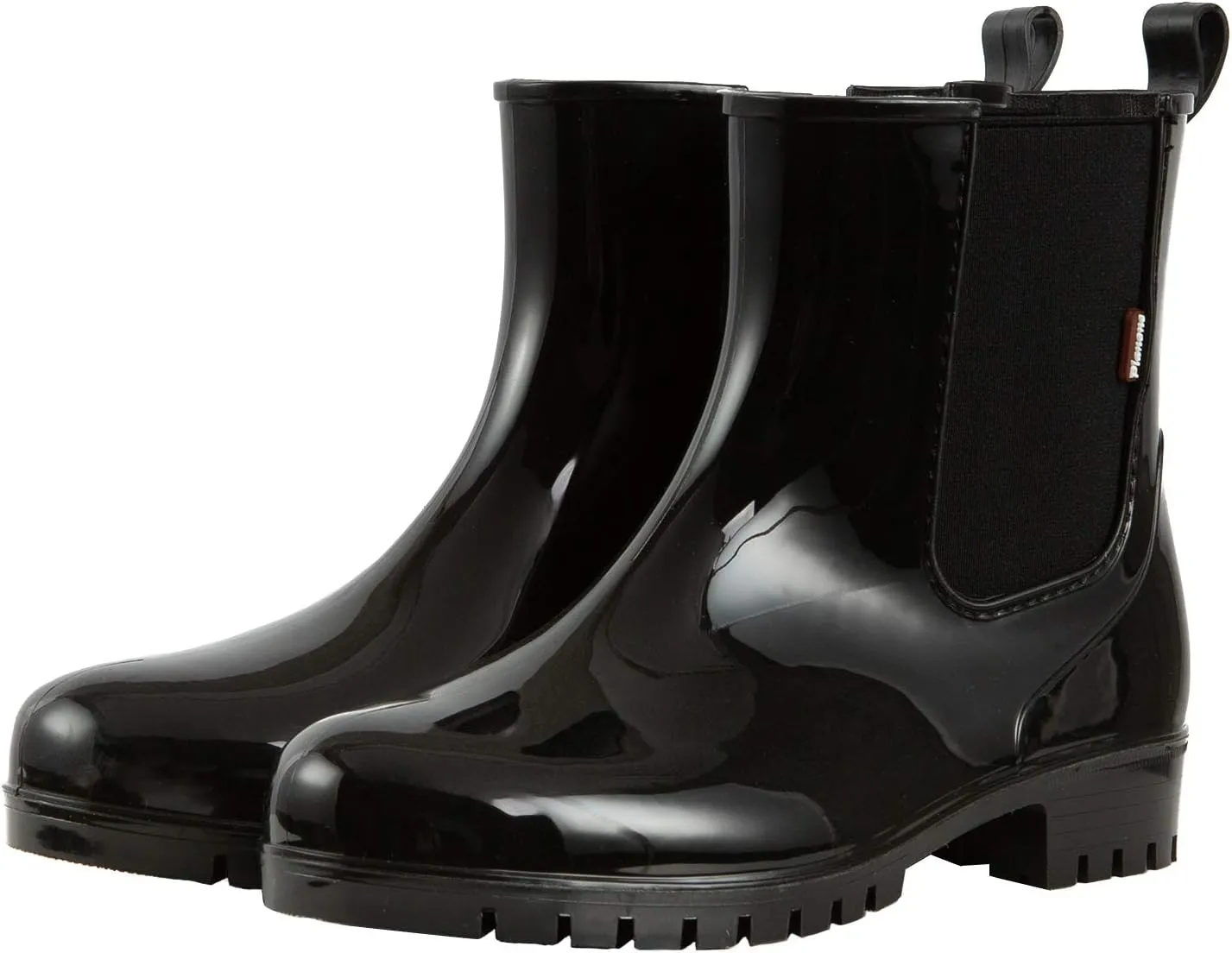 planone Short Rain Boots Women Fashion Waterproof Chelsea Boots for Women Light Outdoor Garden Shoes Ankle Muck Boots for Ladies Non Slip Work Shoes Rubber Boots with Premium Comfort Insole