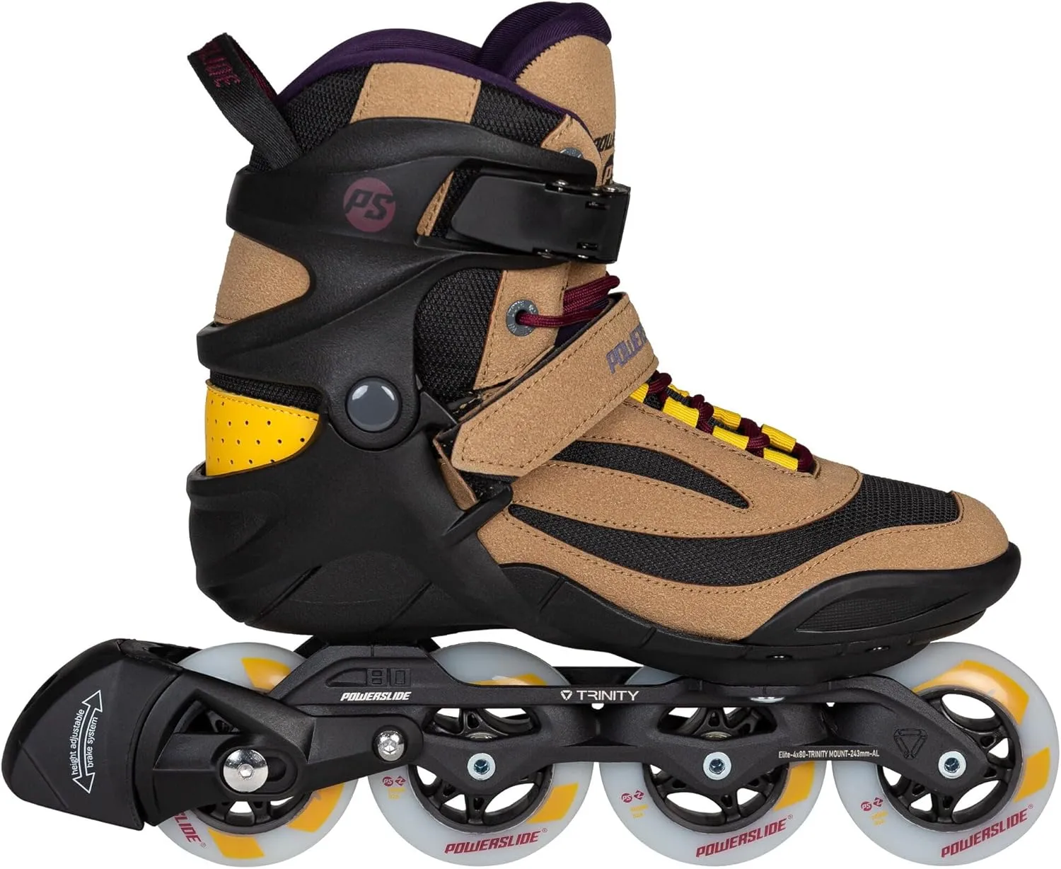 Powerslide PS Phuzion Radon 80 Skates Umber 9.0 (42)