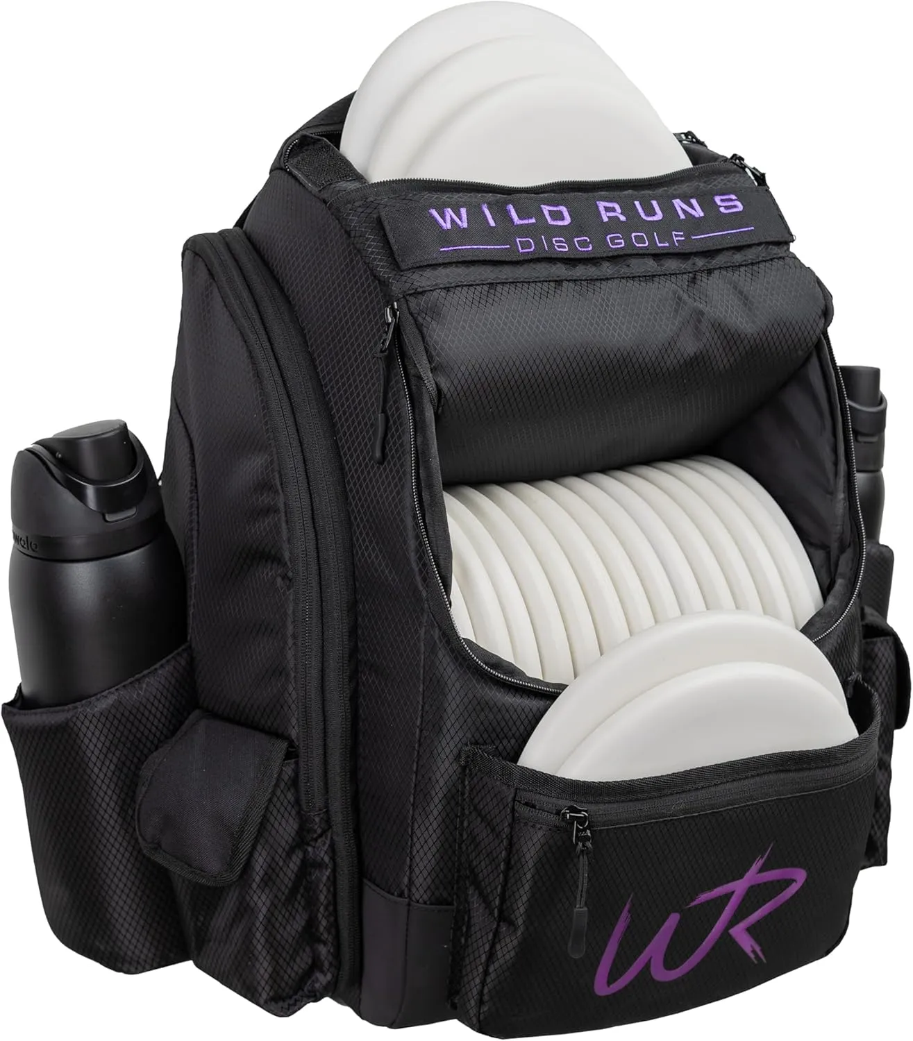 Premium Disc Golf Bag, 30  Disc Capacity, Comfortable Shoulder Straps, Water-Proof Polyester Fabric