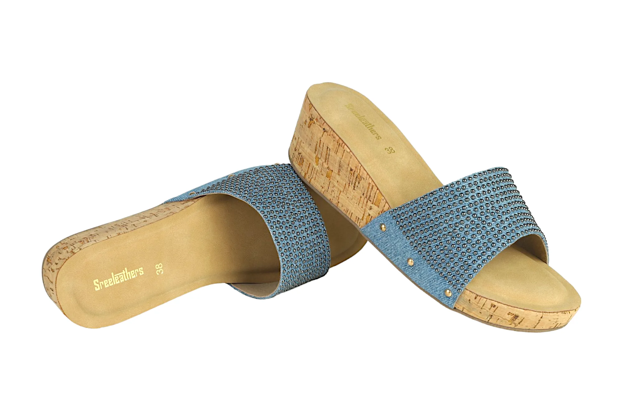 Premium Ladies fancy heel chappal 91224