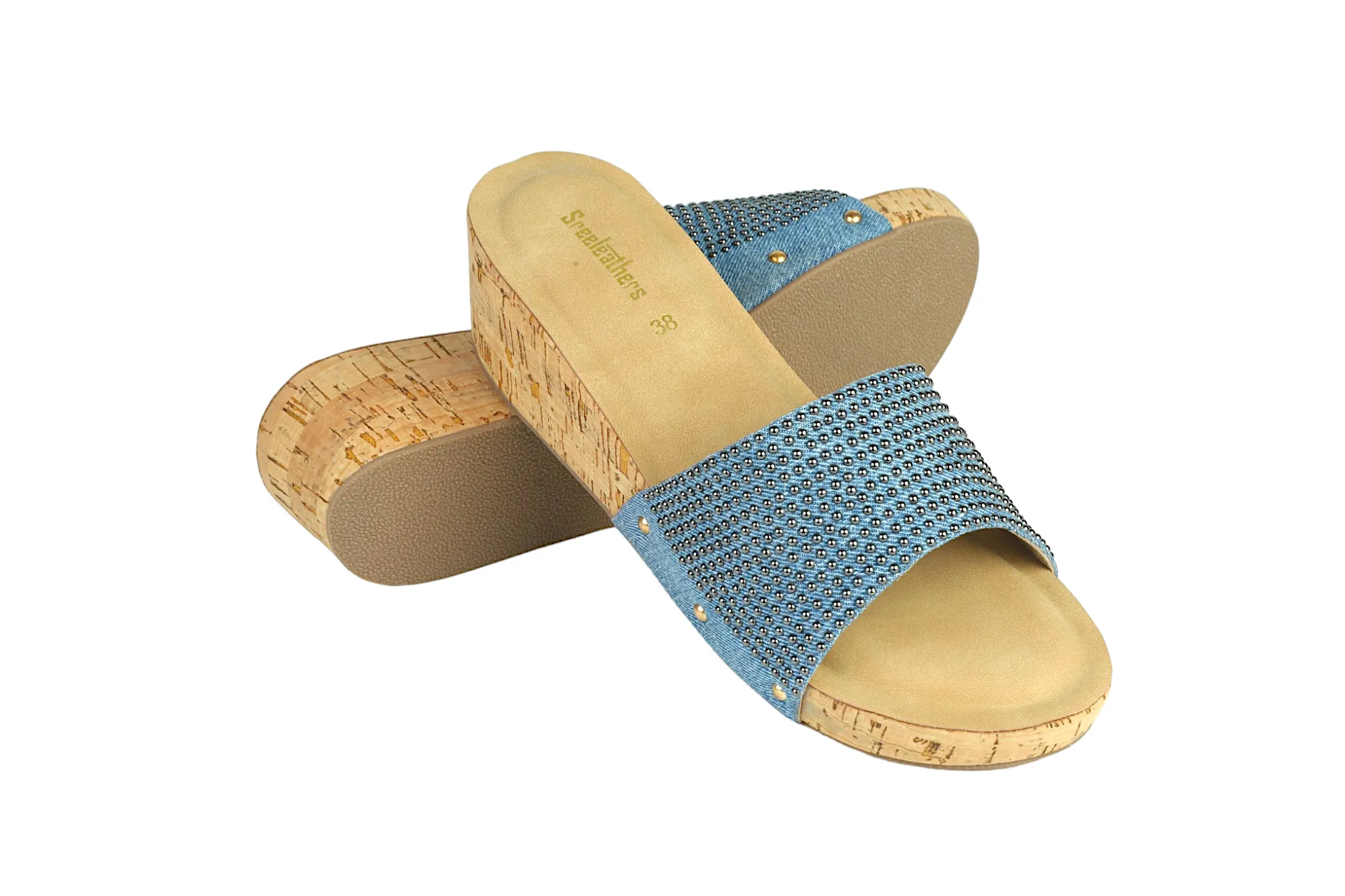 Premium Ladies fancy heel chappal 91224