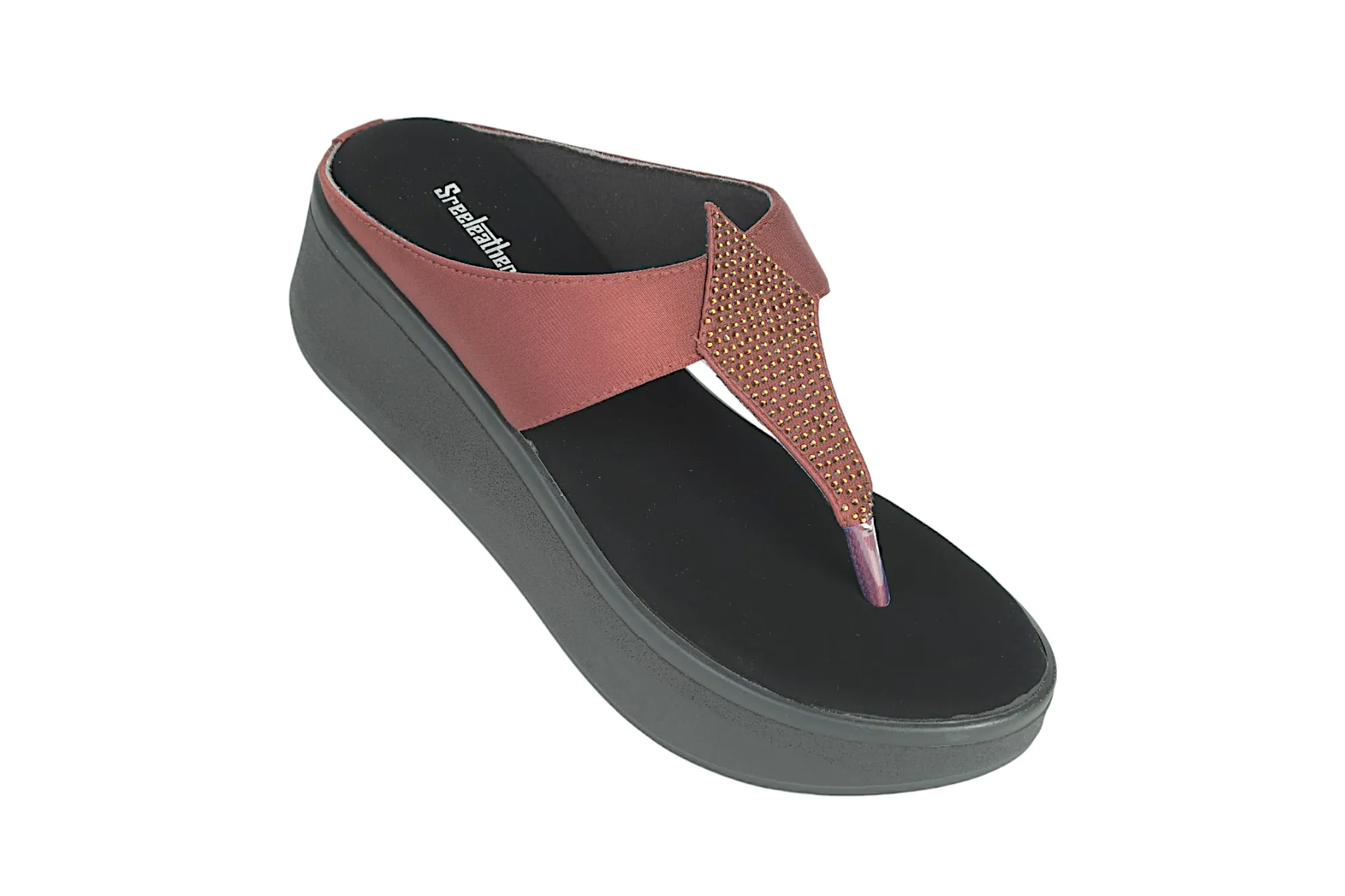 Premium Ladies fancy heel chappal 91227