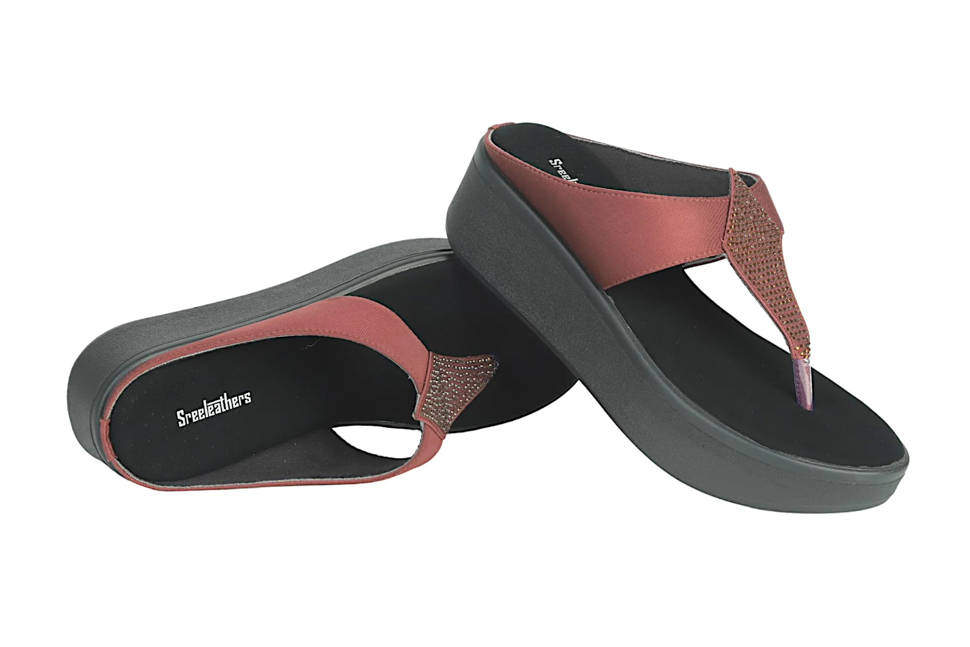 Premium Ladies fancy heel chappal 91227