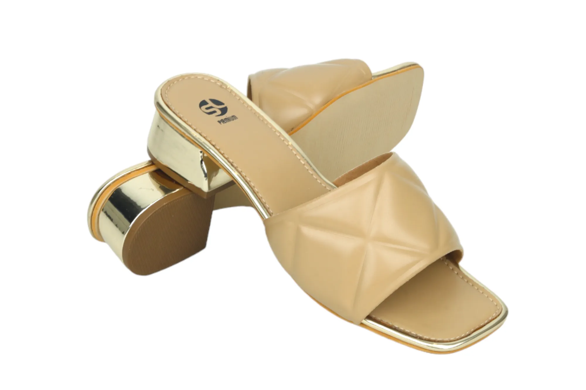 Premium Ladies fancy heel chappal 95708