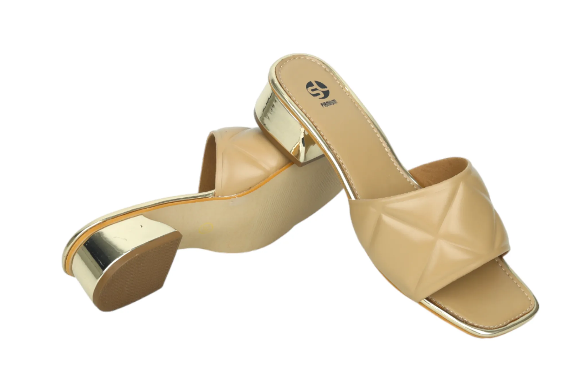 Premium Ladies fancy heel chappal 95708