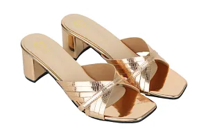 Premium Ladies fancy heel chappal 96715