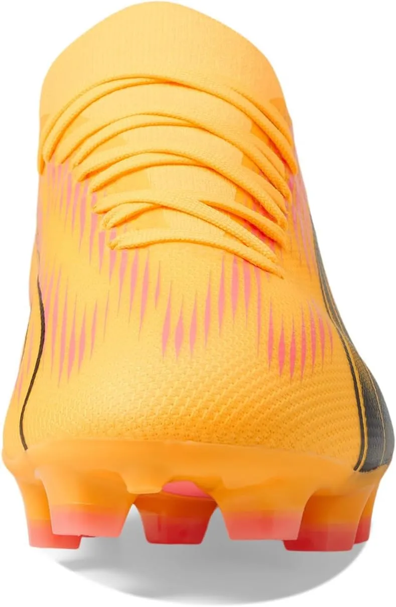 PUMA Men's Ultra Match Firm, Artificial Ground Soccer Cleats, Fiery Coral-Fizzy Light-Black, 11