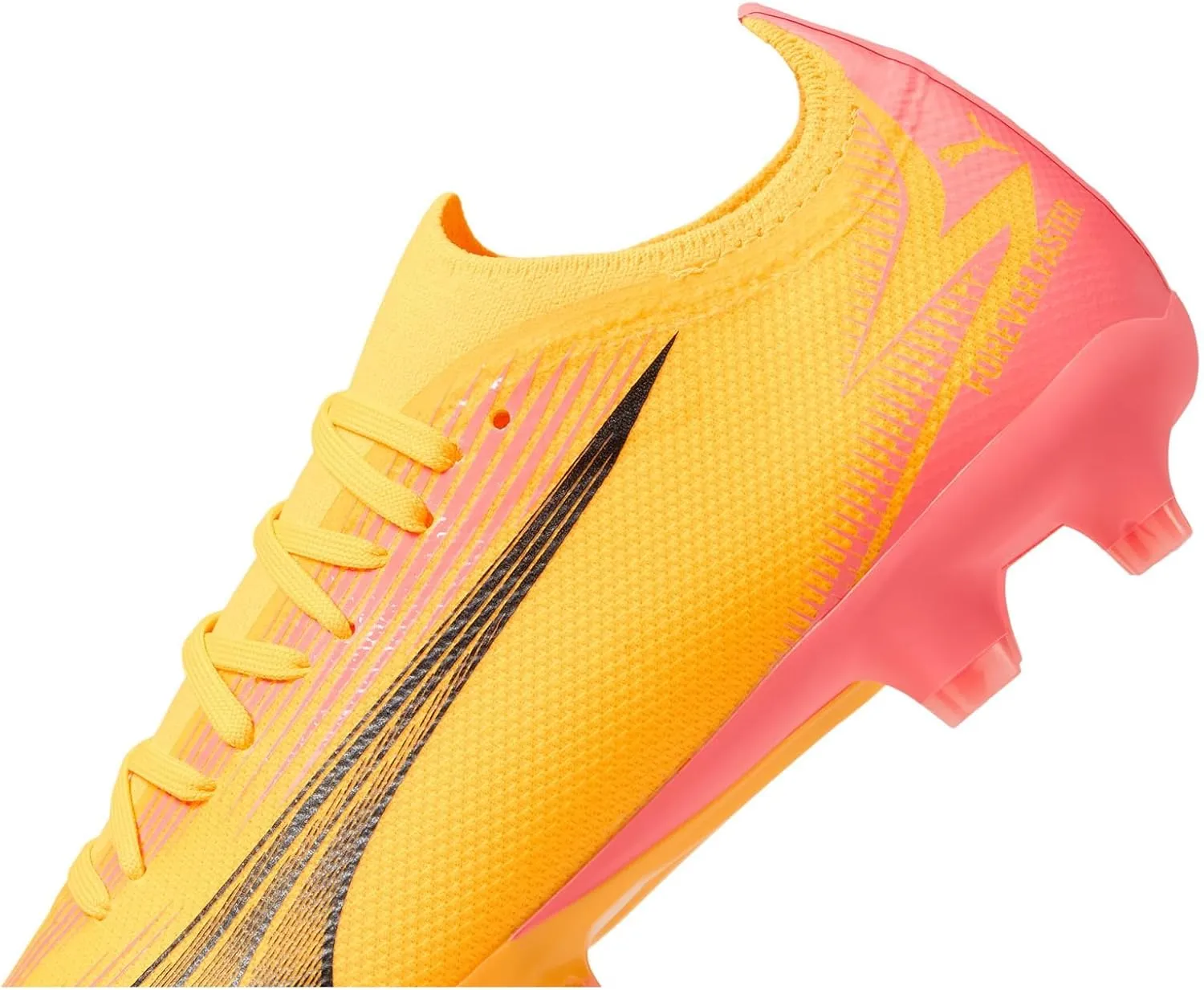 PUMA Men's Ultra Match Firm, Artificial Ground Soccer Cleats, Fiery Coral-Fizzy Light-Black, 11