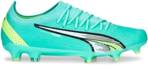 Puma Womens Ultra Ultimate Firm GroundAg Soccer Cleats Cleated, Firm Ground, Turf - Green
