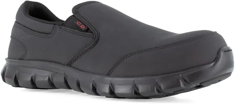 Reebok Work Men's Sublite Cushion CT Slip-On Black/Medium / 10.5