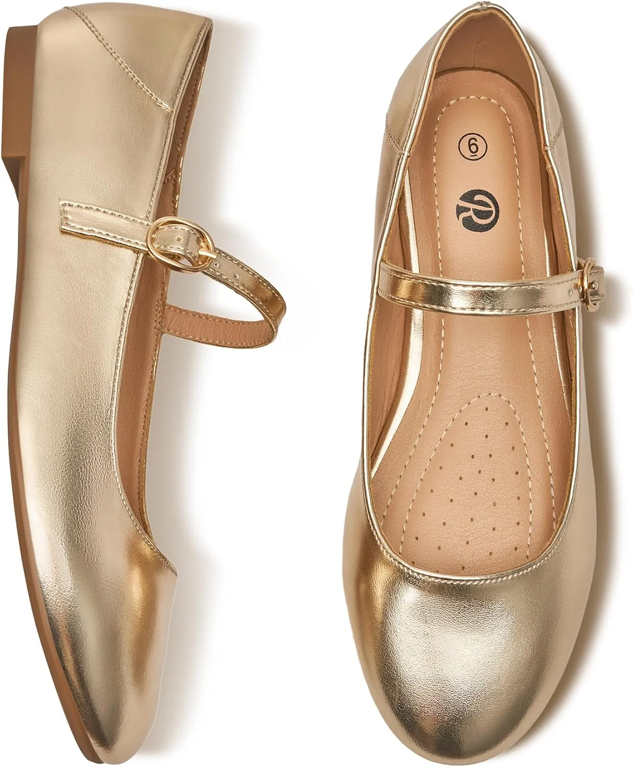 Rekayla Mary Jane Flats Shoes Women Dressy Comfortable Round Toe Slip on Ballet Flat