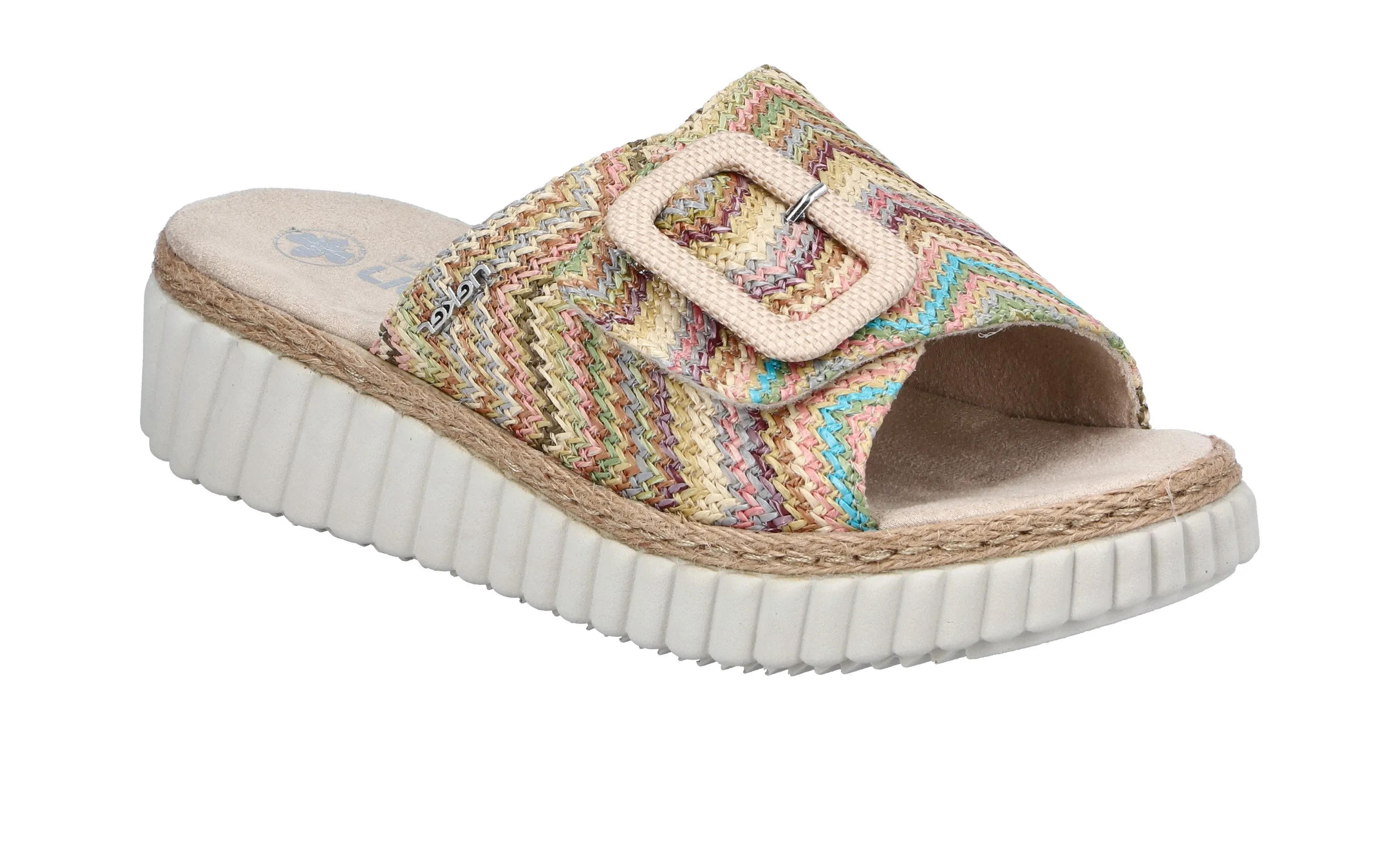 Rieker Ladies Slip On Velcro Mule Sandal 69253-91