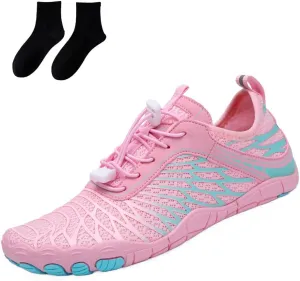 Rival Footwear Barefoot Shoes for Women & Men, Breathable Non-Slip Athletic Footwear Wide Toe Water Shoes, Wide Toe Box Non-Slip Breathable Beach Pool Hiking Shoes