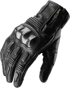 ROCKBROS Motorcycle Gloves Goatskin Bicycle Gloves Breathable, Carbon Fiber Protection, Sensitive Finger, Retro Motorcycle Gloves