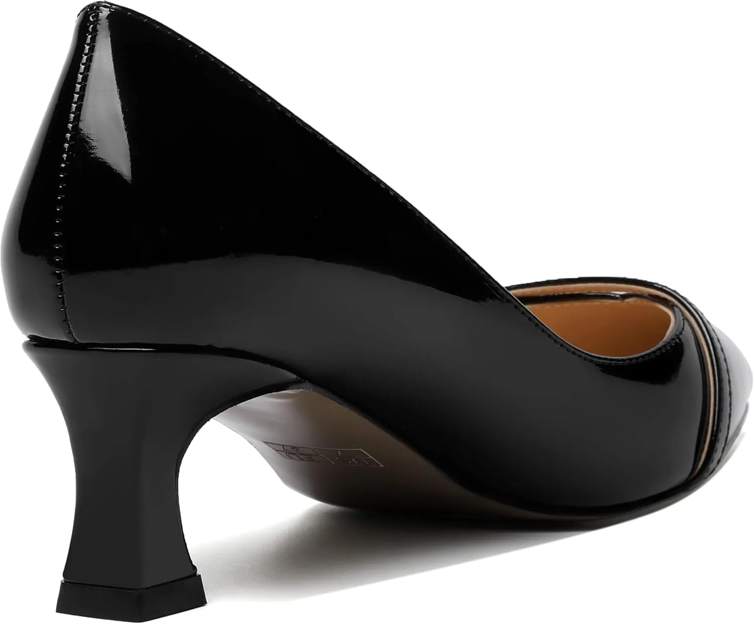 ROSERWISH Womens Slip On Pointed Toe Fashion Comfortable Party Office Kitten Low Heel Pumps Dress Shoes 2 Inch