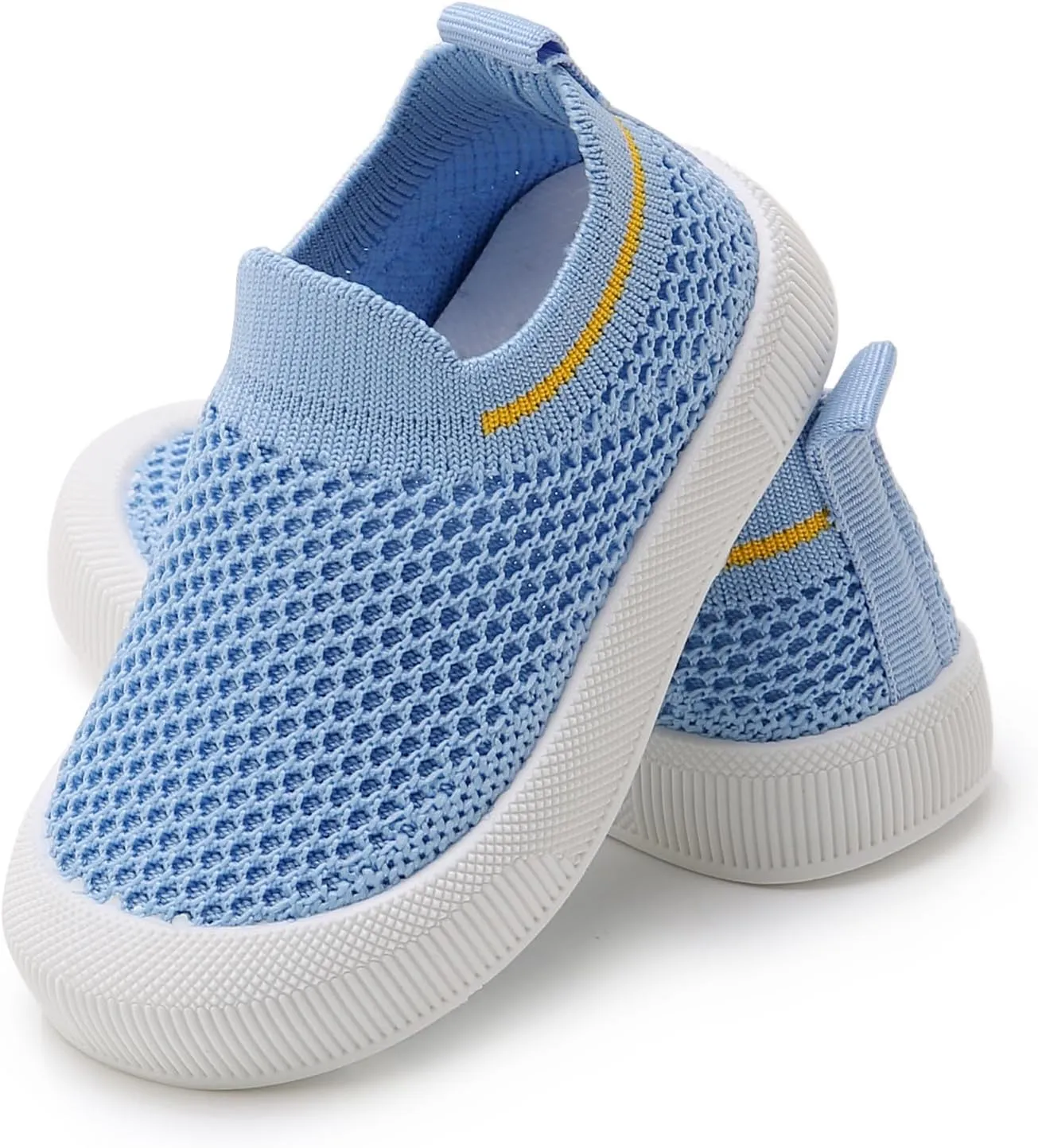 RVROVIC Toddler Boys Girls Sneakers Lightweight Slip on Shoes Kids Breathable Non-Slip Walking Shoes 1-3 Yrs