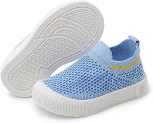 RVROVIC Toddler Boys Girls Sneakers Lightweight Slip on Shoes Kids Breathable Non-Slip Walking Shoes 1-3 Yrs