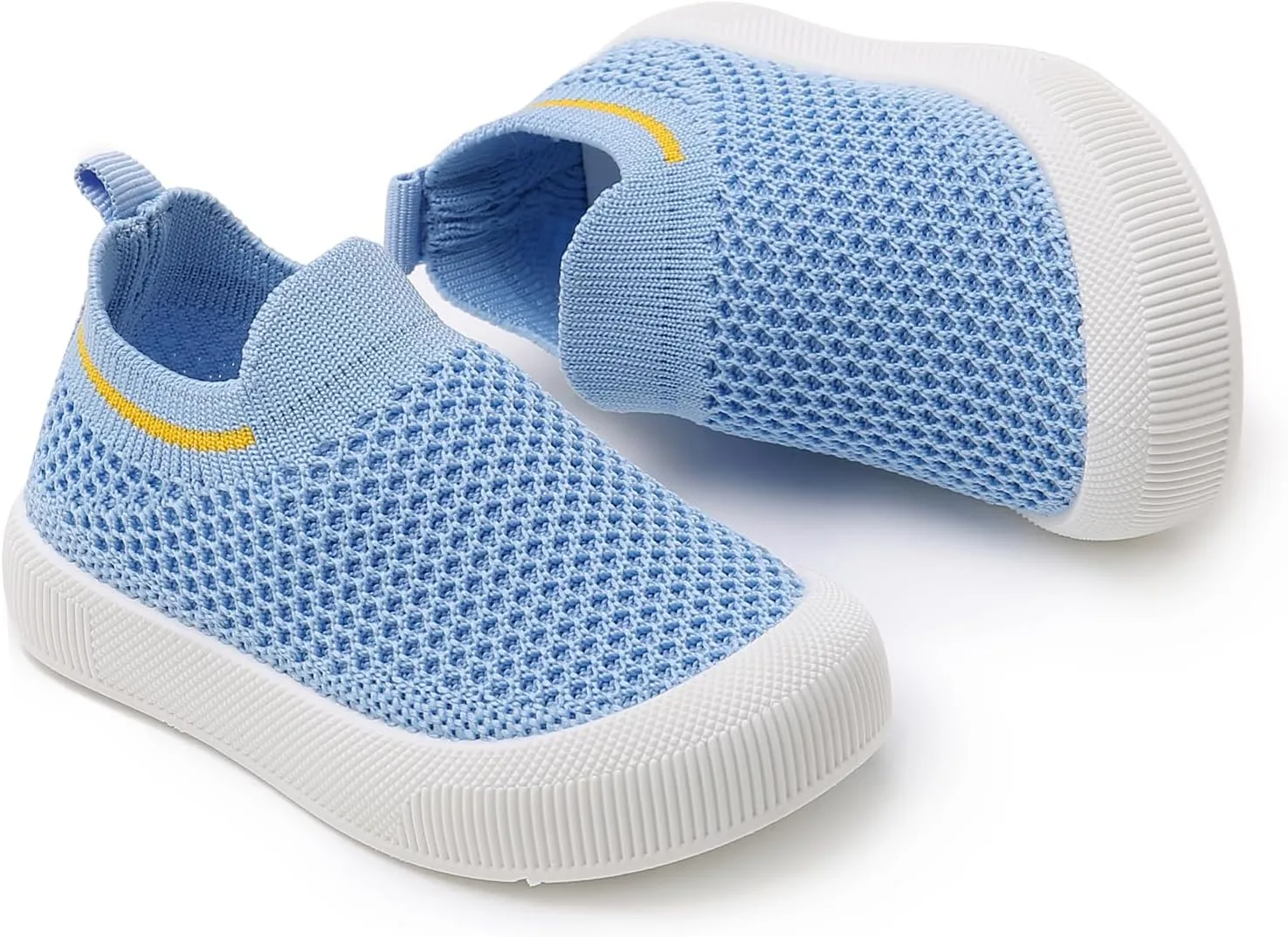 RVROVIC Toddler Boys Girls Sneakers Lightweight Slip on Shoes Kids Breathable Non-Slip Walking Shoes 1-3 Yrs