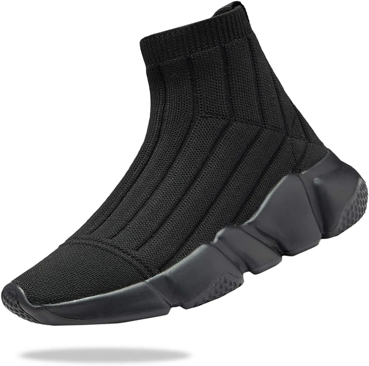 Santiro Boys Girls Sock Shoes High Tops Breathable Knit Slip On Shoes