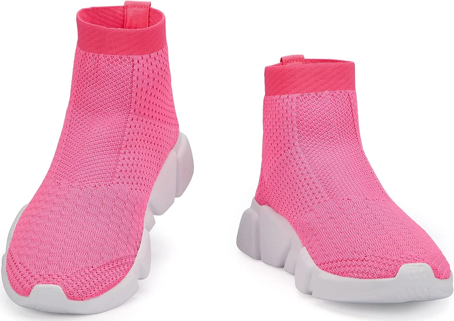 Santiro Womens Slip On Shoes Lightweight High Top Sneakers Comfortable Gym Walking Shoes