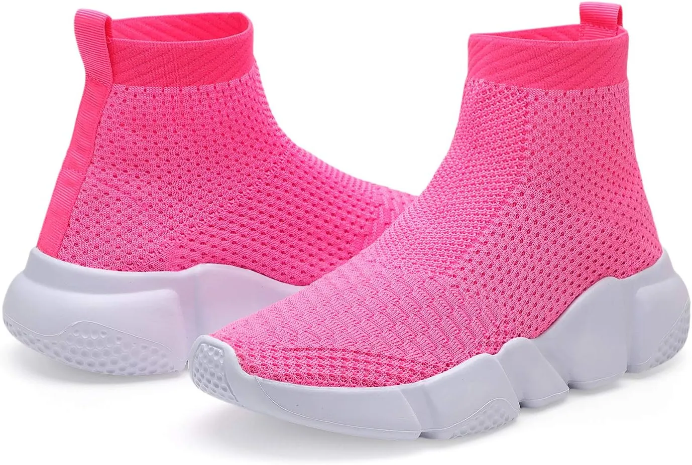 Santiro Womens Slip On Shoes Lightweight High Top Sneakers Comfortable Gym Walking Shoes