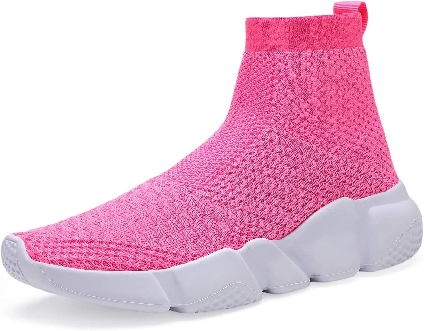 Santiro Womens Slip On Shoes Lightweight High Top Sneakers Comfortable Gym Walking Shoes
