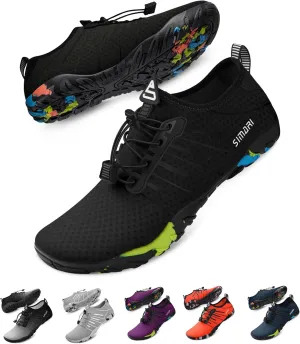 SIMARI Water Shoes for Women Men - Barefoot Quick-Dry Aqua Socks | Lightweight Swim Shoes for Surfing, Swimming, Beach Sports, Kayaking, Diving | Non-Slip Design