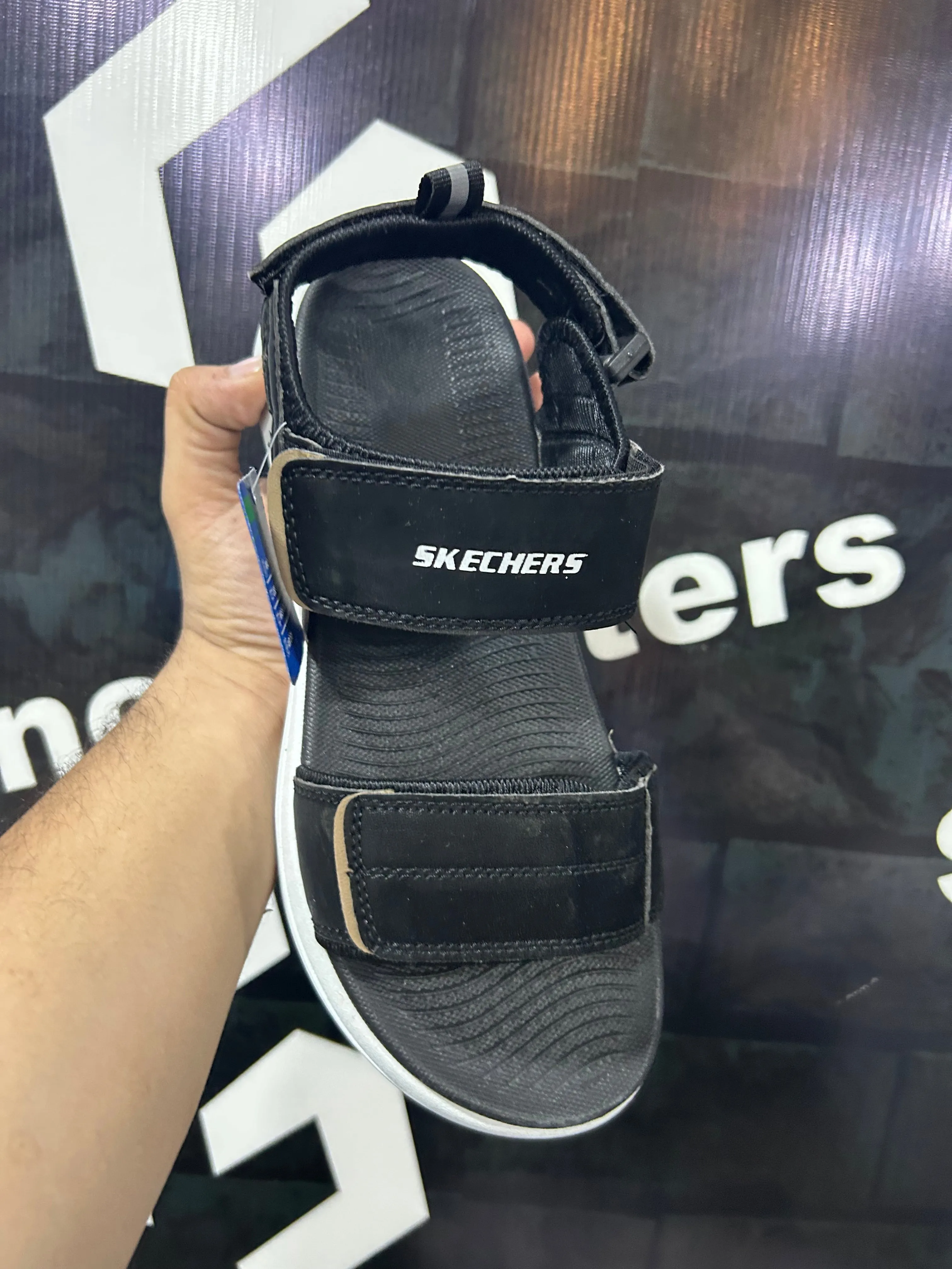 SK - Sandal - D7 - Black White
